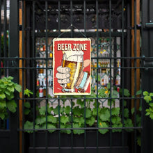 Laden Sie das Bild in den Galerie-Viewer, Malen nach Zahlen Metallposter - Bierzone