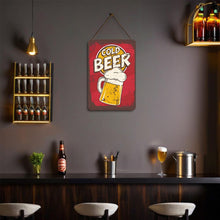 Laden Sie das Bild in den Galerie-Viewer, Malen nach Zahlen Metallposter - Bierkrug Kaltes Bier