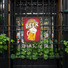 Laden Sie das Bild in den Galerie-Viewer, Malen nach Zahlen Metallposter - Bierkrug Kaltes Bier