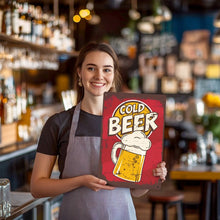 Laden Sie das Bild in den Galerie-Viewer, Malen nach Zahlen Metallposter - Bierkrug Kaltes Bier