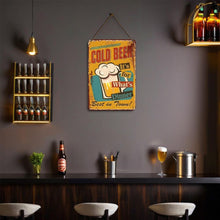 Laden Sie das Bild in den Galerie-Viewer, Malen nach Zahlen Metallposter - Kaltes Bier zum Abendessen