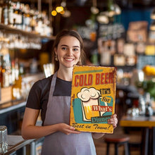 Laden Sie das Bild in den Galerie-Viewer, Malen nach Zahlen Metallposter - Kaltes Bier zum Abendessen