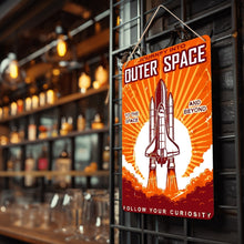 Laden Sie das Bild in den Galerie-Viewer, Malen nach Zahlen Metallposter - Reise in den Weltraum