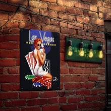 Laden Sie das Bild in den Galerie-Viewer, Malen nach Zahlen Metallposter - Las-Vegas-Glamour