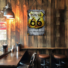 Laden Sie das Bild in den Galerie-Viewer, Malen nach Zahlen Metallposter - Route 66
