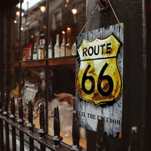 Laden Sie das Bild in den Galerie-Viewer, Malen nach Zahlen Metallposter - Route 66