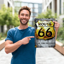 Laden Sie das Bild in den Galerie-Viewer, Malen nach Zahlen Metallposter - Route 66
