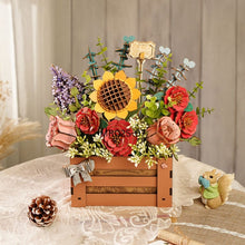 Laden Sie das Bild in den Galerie-Viewer, 3D Puzzle - Holzblumenbox