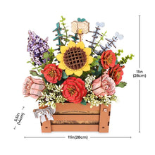 Laden Sie das Bild in den Galerie-Viewer, 3D Puzzle - Holzblumenbox