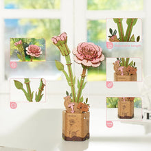 Laden Sie das Bild in den Galerie-Viewer, 3D Puzzle - Rosa Nelke