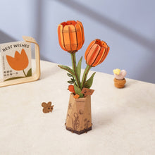 Laden Sie das Bild in den Galerie-Viewer, 3D Puzzle - Orange Tulpe
