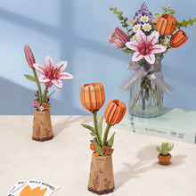 Laden Sie das Bild in den Galerie-Viewer, 3D Puzzle - Orange Tulpe