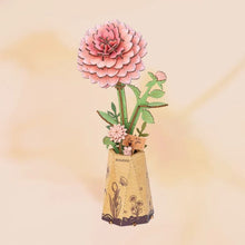 Laden Sie das Bild in den Galerie-Viewer, 3D Puzzle - Rosa Dahlie