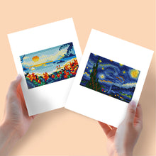 Laden Sie das Bild in den Galerie-Viewer, Mini Diamond Painting 15x20 cm (2 Stück) - Schmetterling und Rose