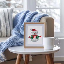Laden Sie das Bild in den Galerie-Viewer, Mini Diamond Painting 15x20 cm (2 Stück) - Kirschen und Schneemann