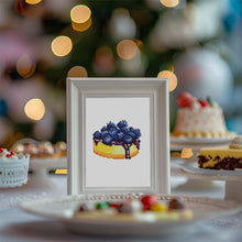 Laden Sie das Bild in den Galerie-Viewer, Mini Diamond Painting 15x20 cm (2 Stück) - Weintrauben und Blaubeertarte