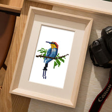 Laden Sie das Bild in den Galerie-Viewer, Mini Diamond Painting 15x20 cm (2 Stück) - Schmetterling und Vogel Design