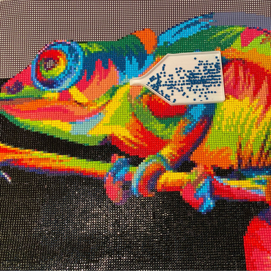 Cornelia und ihr Diamond Painting in Bearbeitung