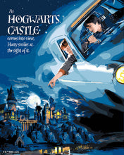 Laden Sie das Bild in den Galerie-Viewer, Malen nach Zahlen Figured'Art – Harry Potter - Flug von England nach Hogwarts