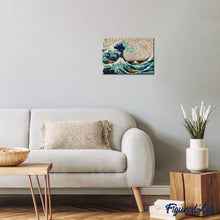 Laden Sie das Bild in den Galerie-Viewer, Holzpuzzle Erwachsene - Die große Welle vor Kanagawa von Hokusai