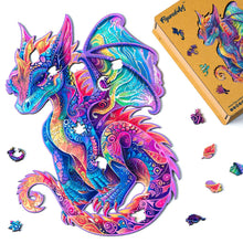 Laden Sie das Bild in den Galerie-Viewer, Holzpuzzle Erwachsene - Lebendiger Drache