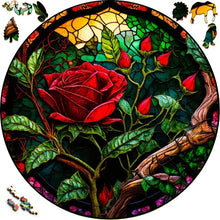 Laden Sie das Bild in den Galerie-Viewer, 2D Holzpuzzle – Rosenpflanze