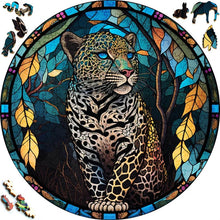 Laden Sie das Bild in den Galerie-Viewer, 2D Holzpuzzle – Abendleopard