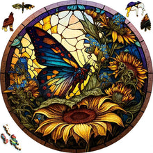 Laden Sie das Bild in den Galerie-Viewer, 2D Holzpuzzle – Sonnenblumenfeld