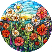 Laden Sie das Bild in den Galerie-Viewer, 2D Holzpuzzle – Feld der Blumen