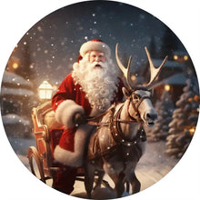 Laden Sie das Bild in den Galerie-Viewer, 2D Holzpuzzle – Weihnachtsmannschlitten