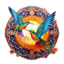 Laden Sie das Bild in den Galerie-Viewer, 2D Holzpuzzle – Kolibris