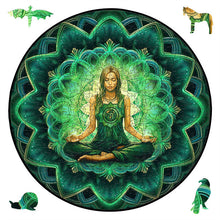Laden Sie das Bild in den Galerie-Viewer, 2D Holzpuzzle – Zen-Mädchen
