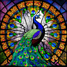 Laden Sie das Bild in den Galerie-Viewer, 2D Holzpuzzle – Pfau in Ruhe