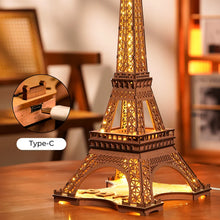 Laden Sie das Bild in den Galerie-Viewer, 3D Puzzle - Nacht des Eiffelturms