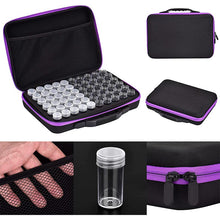 Laden Sie das Bild in den Galerie-Viewer, Etui Aufbewahrung Diamond Painting Violett mit 60 Fächern + Zubehör