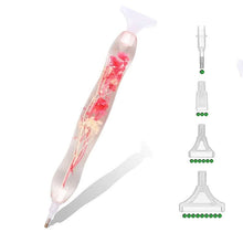 Laden Sie das Bild in den Galerie-Viewer, Premium-Stift Ergonomisch Diamond Painting mit Blumen Rosa