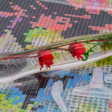 Laden Sie das Bild in den Galerie-Viewer, Premium-Stift Ergonomisch Diamond Painting Blumen Rot