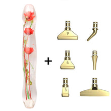 Laden Sie das Bild in den Galerie-Viewer, Premium-Stift Ergonomisch Diamond Painting Blumen Rot