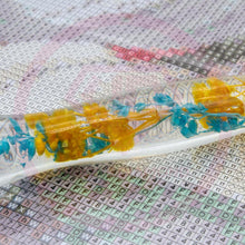 Laden Sie das Bild in den Galerie-Viewer, Premium-Stift Ergonomisch Diamond Painting Pflanzen Türkis Orange