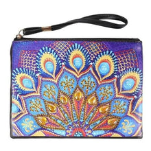 Laden Sie das Bild in den Galerie-Viewer, Tasche Handgelenk Diamond Painting mit Pfau Blau