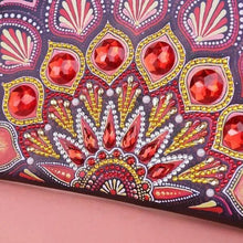 Laden Sie das Bild in den Galerie-Viewer, Tasche Handgelenk Diamond Painting mit Pfau Rot
