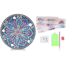 Laden Sie das Bild in den Galerie-Viewer, LED-Lampe Diamond Painting Blume Mandala