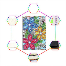 Laden Sie das Bild in den Galerie-Viewer, Notizbuch Diamond Painting Design Blumen