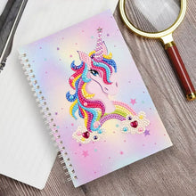 Laden Sie das Bild in den Galerie-Viewer, Notizbuch Diamond Painting Einhorn Rosa