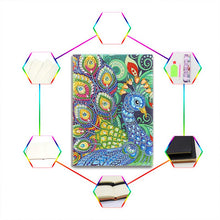 Laden Sie das Bild in den Galerie-Viewer, Notizbuch Diamond Painting Pfau