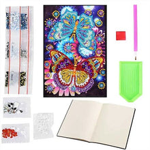 Laden Sie das Bild in den Galerie-Viewer, Notizbuch Diamond Painting Schmetterlinge