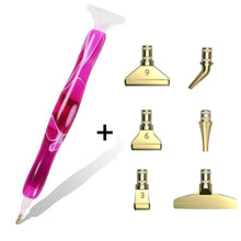 Laden Sie das Bild in den Galerie-Viewer, Premium-Stift Diamond Painting Wellen Violett 5 Varianten