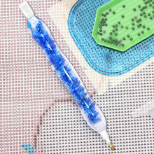 Laden Sie das Bild in den Galerie-Viewer, Premium-Stift Ergonomisch Diamond Painting Blumen Blau 5 Varianten