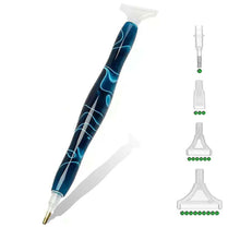 Laden Sie das Bild in den Galerie-Viewer, Premium-Stift Diamond Painting Ergonomisch Blau Dunkel 5 Varianten