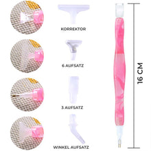 Laden Sie das Bild in den Galerie-Viewer, Premium-Stift Diamond Painting Wellen Rosa 5 Varianten